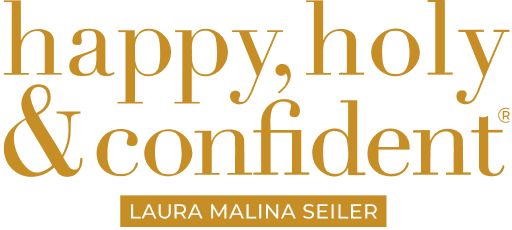 happy, holy & confident - Laura Malina Seiler - Logo Gold